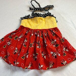 Sweet Petunia Clothing Disney Minnie Mouse mini Sundress or Halter top size 6